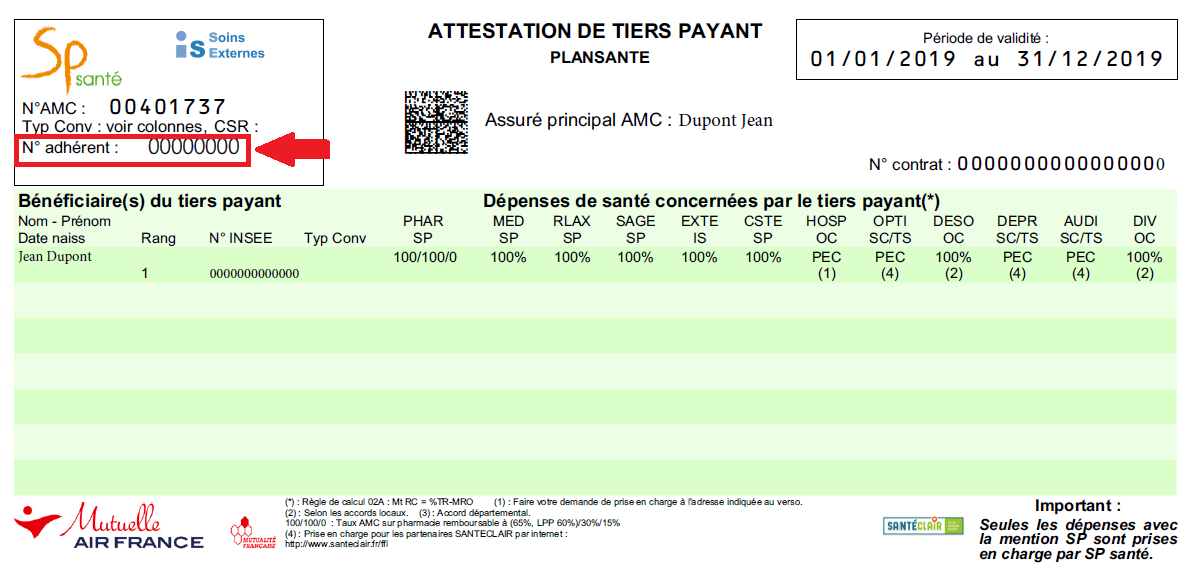 carte TP